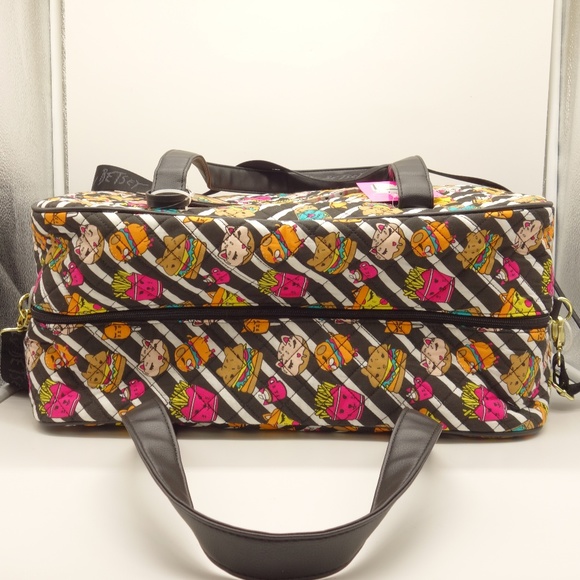 Betsey Johnson Multicolor Cat Print Travel Bag - Picture 4 of 8